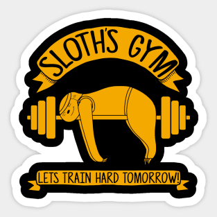 Sloths Gym Sticker